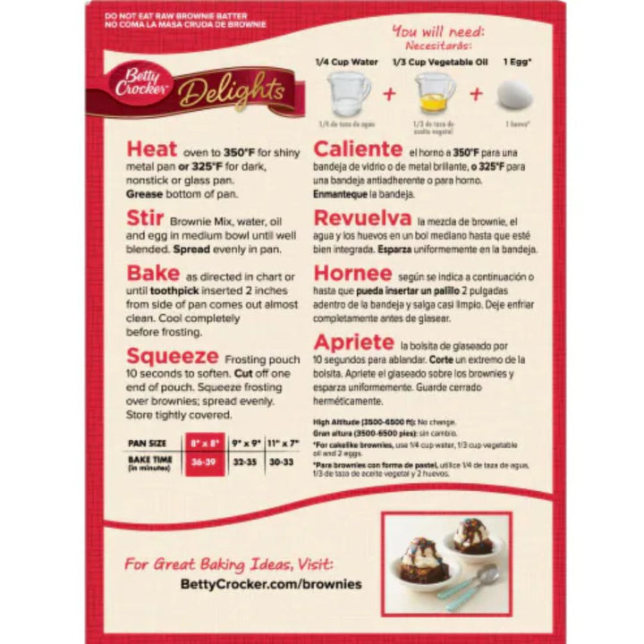 Betty Crocker Delights Supreme Frosted Brownie Mix, 541g