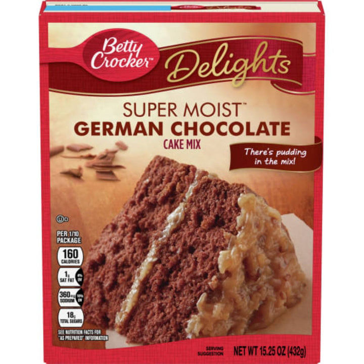 Betty Crocker Super Moist Delights German Chocolate Cake Mix, 432g