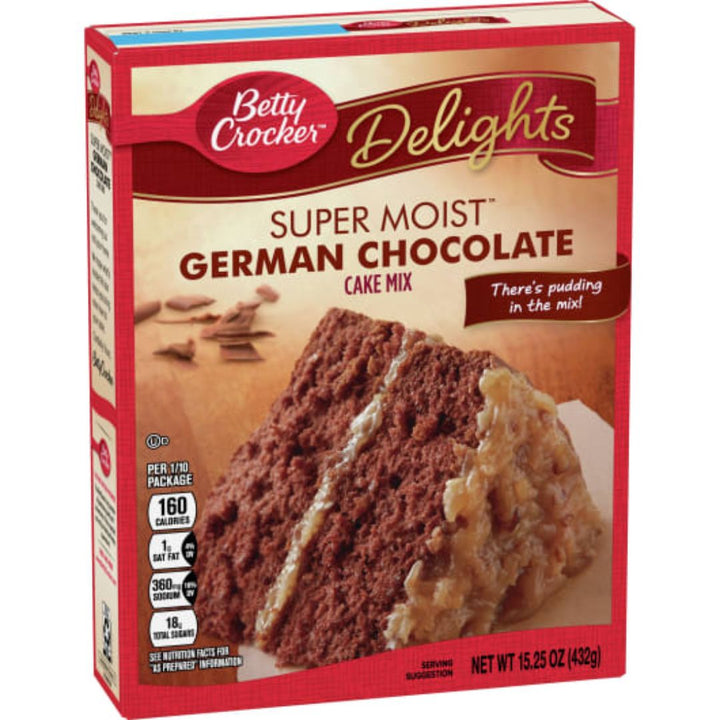 Betty Crocker Super Moist Delights German Chocolate Cake Mix, 432g