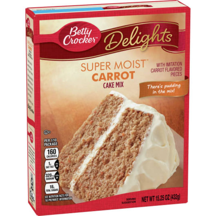 Betty Crocker Delights Super Moist Carrot Cake Mix, 432g