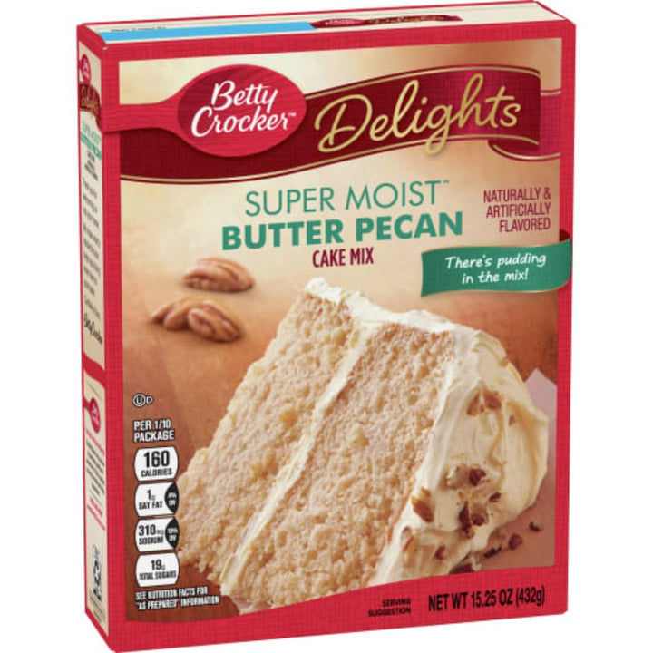 Betty Crocker Super Moist Delights Butter Pecan Cake Mix, 432g