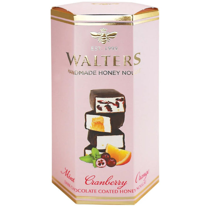 Walters Dark Choc Mint, Cranberry & Orange Nougat, 140g