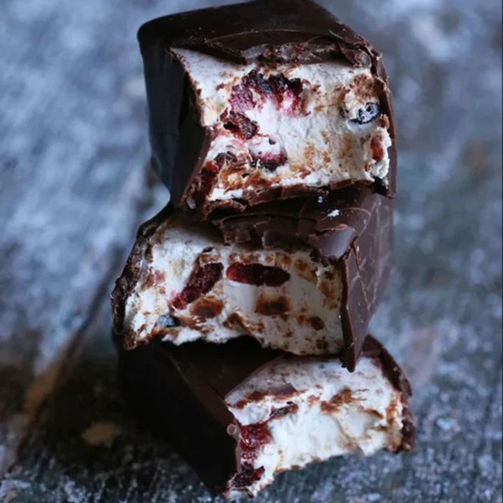 Walters Dark Choc Mint, Cranberry & Orange Nougat, 140g