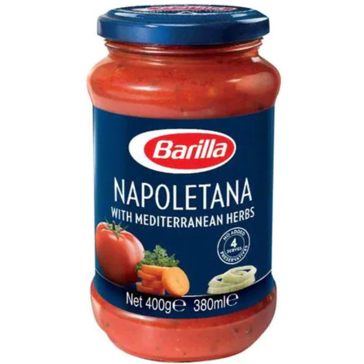 Barilla Napoletana Pasta Sauce With Mediterranean Herbs, 400g