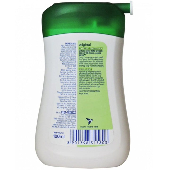 Dettol Squeezy Original Hand Wash, 100ml