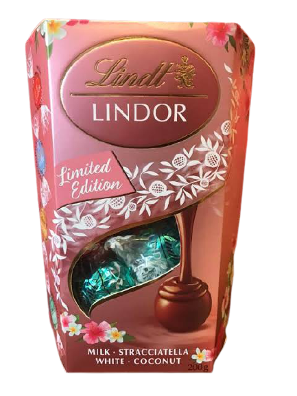 Lindt Lindor Milk - Stracciatella - Coconut, Spring Edition, 200g