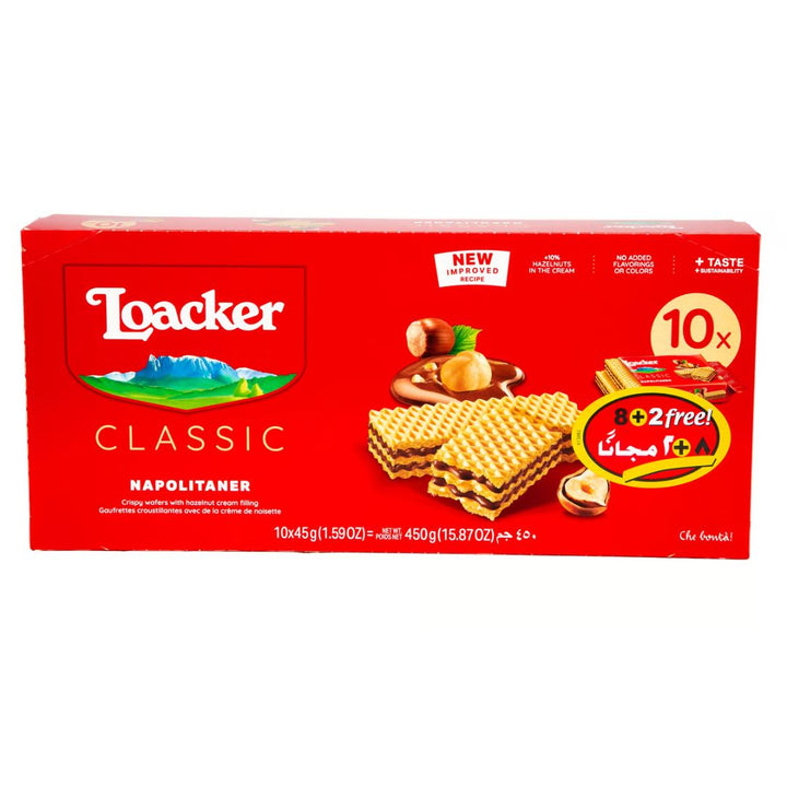 Loacker Napolitaner Wafer, 450g