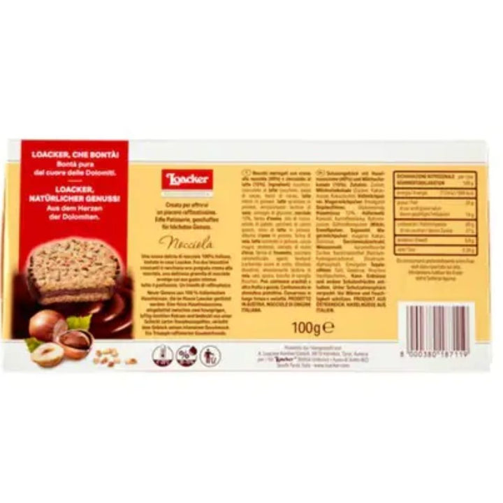 Loacker Nut Selection Hazelnut, 100g