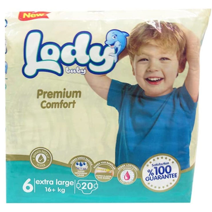 Lody Baby Premium Comfort Baby Diaper Size6/16+kg/20Pcs