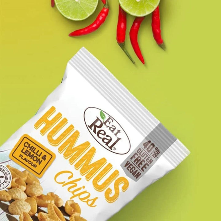 Eat Real Hummus Chips Chilli & Lemon, 135g