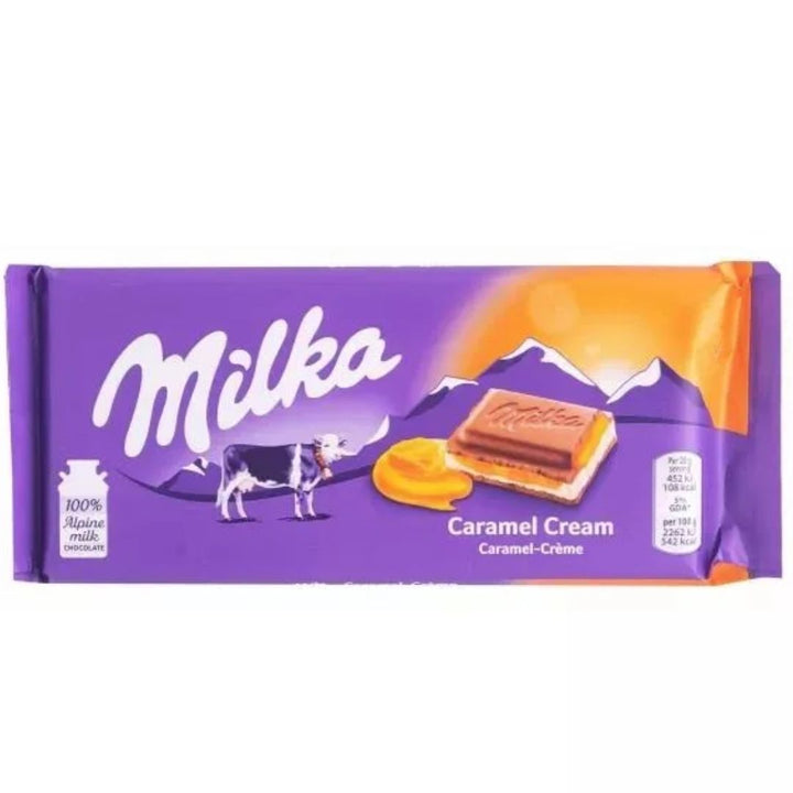 Milka Caramel Cream Chocolate, 100g