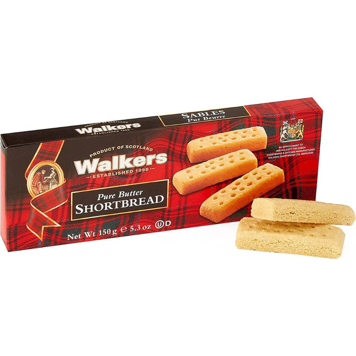 Walkers Pure Butter Shortbread Fingers, 2 x 150g