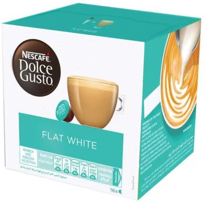 Nescafe Dolce Gusto Flat White Coffee Capsules, 187.2g