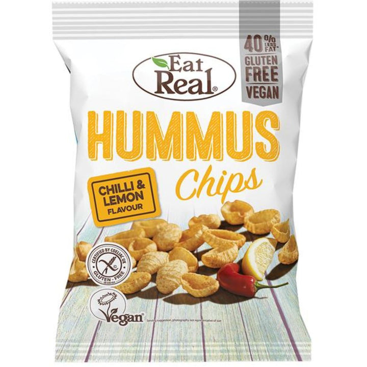 Eat Real Hummus Chips Chilli & Lemon, 135g