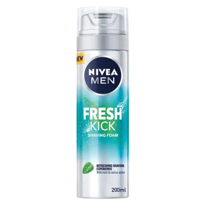 NIVEA MEN Fresh And Cool Shaving Foam With Mint Extracts, 200ml