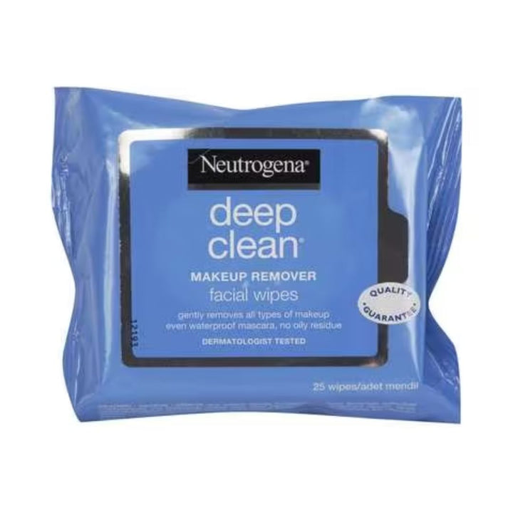 Neutrogena Makeup Remover, Face Wipes, Deep Clean, 25 Wipes