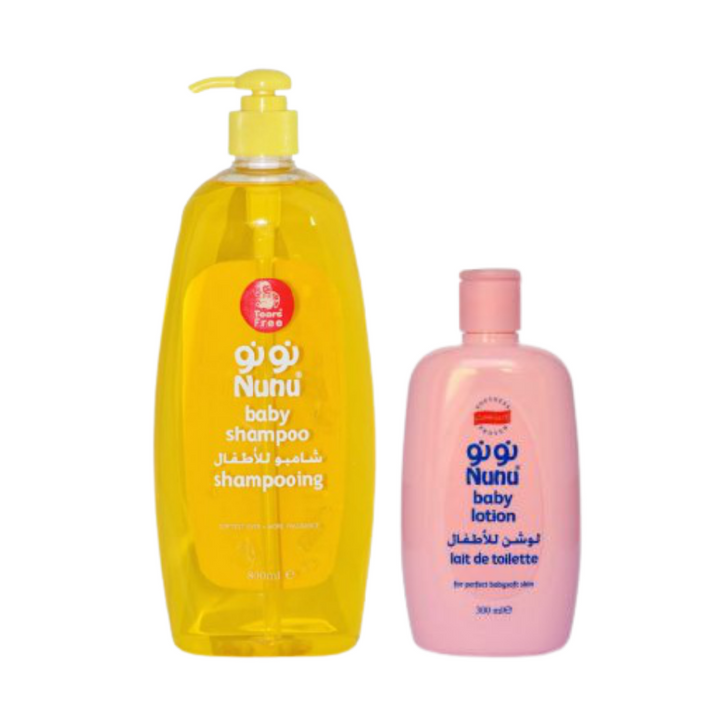 Nunu Shampoo, 800ml + Baby Lotion, 300 ml