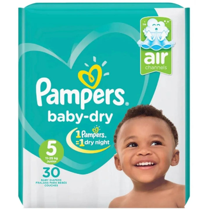 Pampers Baby Dry Size 5 Junior 11-25Kg 30 Pieces