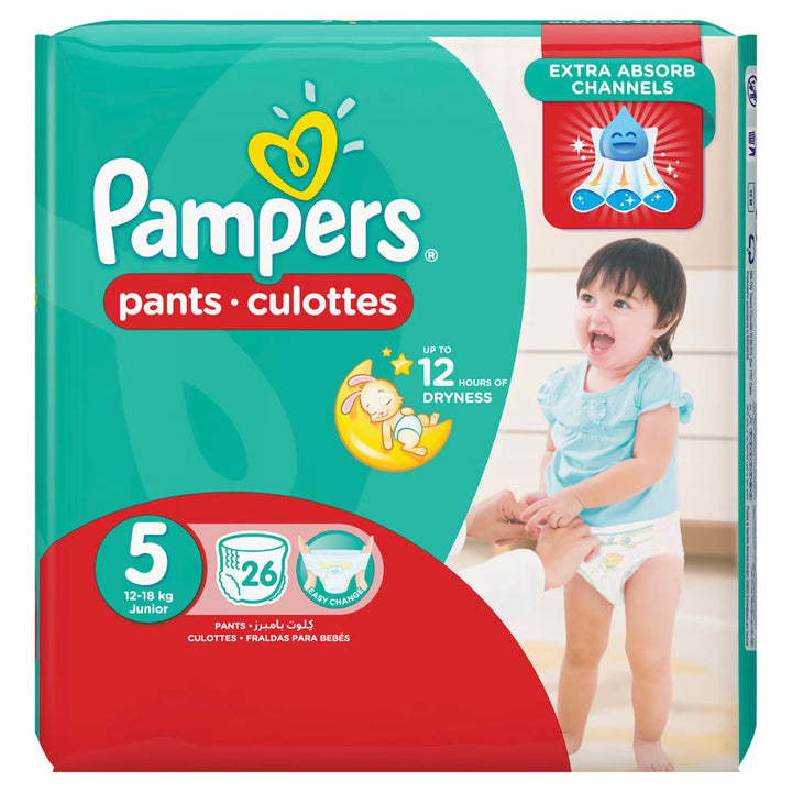 Pampers Baby Pants Size 5, 12-18kg, 26 Pants