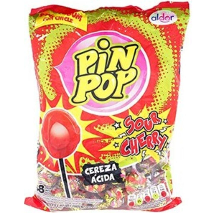 Pin Pop Sour Cherry Lollipop, 816g