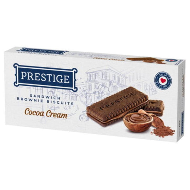 Prestige Sandwich Brownie Biscuits Cocoa Cream, 136g