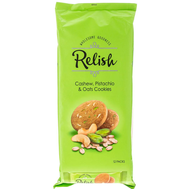 Relish Cashew, Pistachio & Oats Cookies, 12x42g