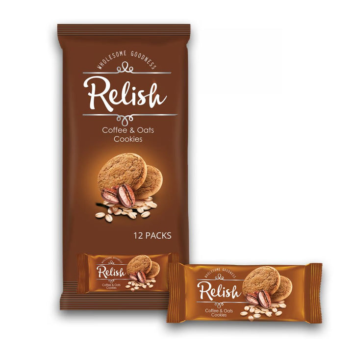 Relish Coffee & Oats Cookies, 12x42g