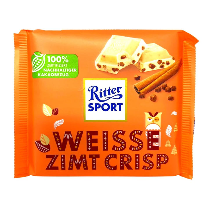 Ritter Sport Weisse Zimt Crisp, 100g