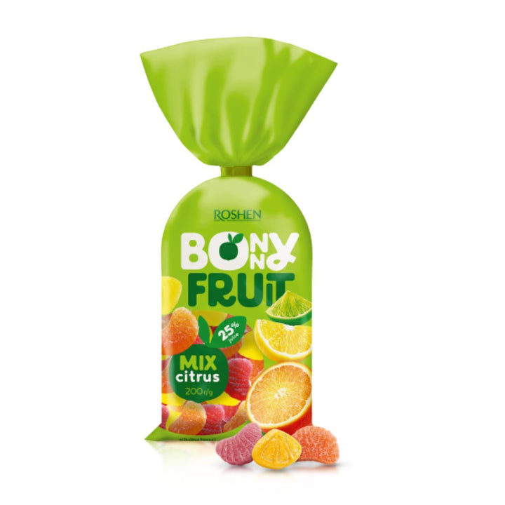 Roshen Bonny Fruit, Citrus Mix, 200gm