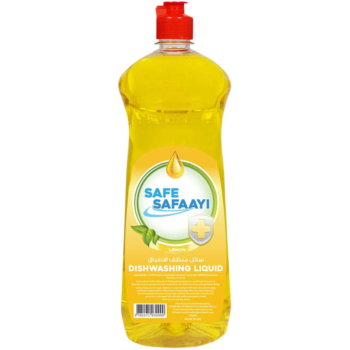 Safe Safaayi Dishwashing Liquid Lemon, 750ml