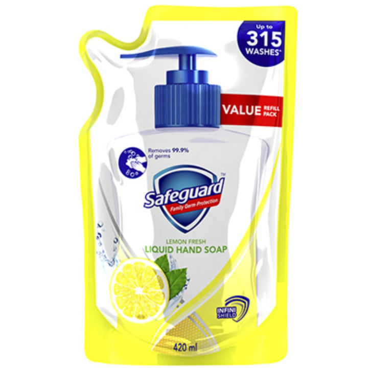 Safeguard Liquid Hand Soap Lemon, 420ml