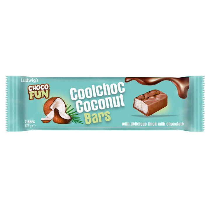 Schogetten Choco Fun Coolchoc Coconut Bars, 175g