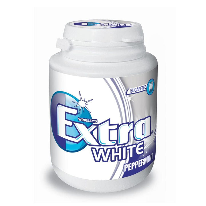 Wrigley's Extra White Peppermint Sugarfree Bottle, 64g