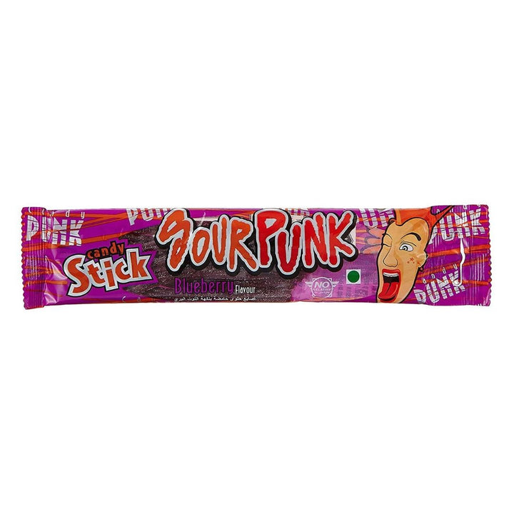 Sour Punk Candy Sticks Blueberry Flavor, 40g