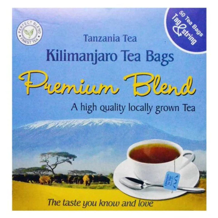 Tanzania Tea Kilimanjaro Premium Blend Tea Bags, 50x2g