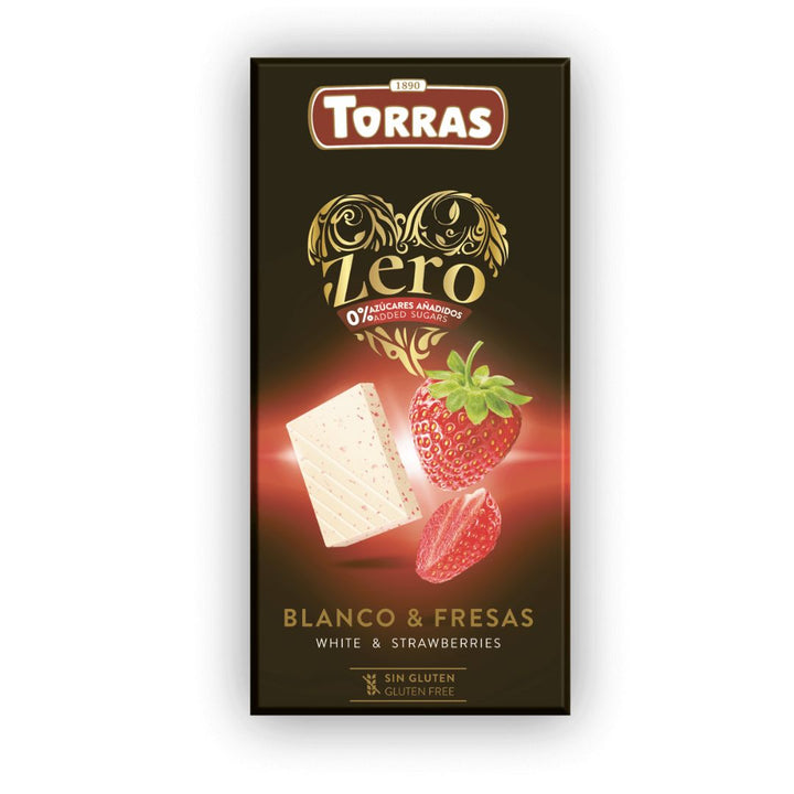 Torras Zero Blanco & Fresas, 100g