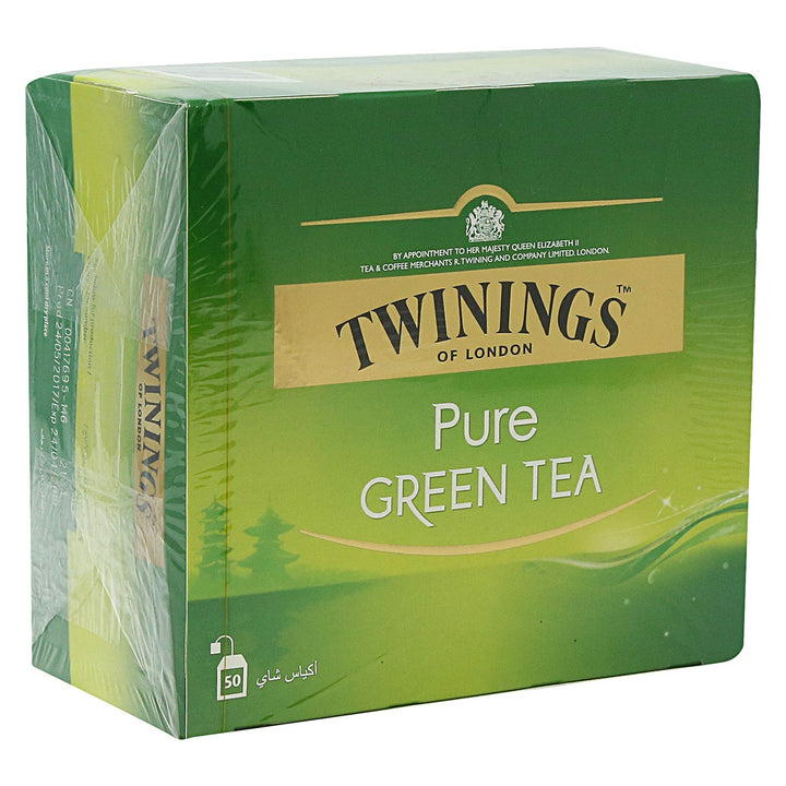 Twinings Pure Green tea, 50 sachets x 2g