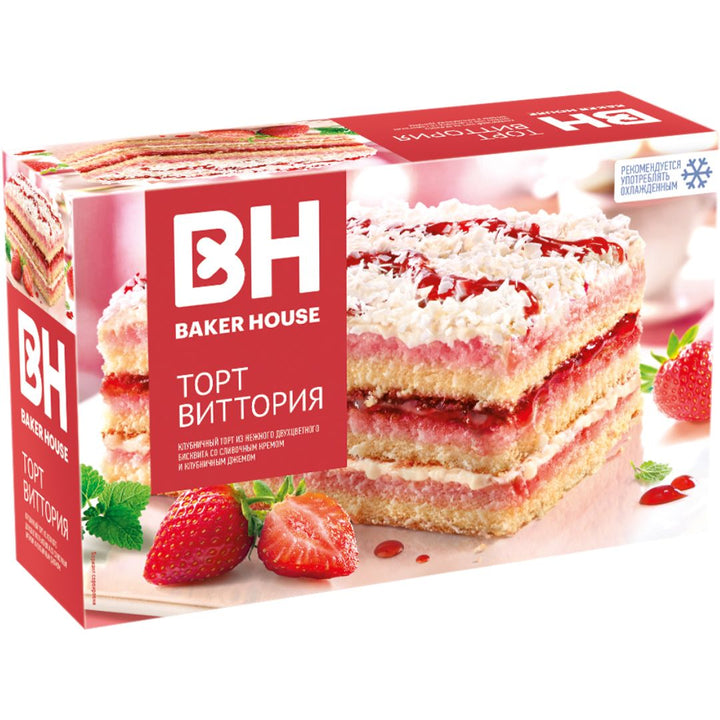 Baker House Vittoria Strawberry Cake, 350g