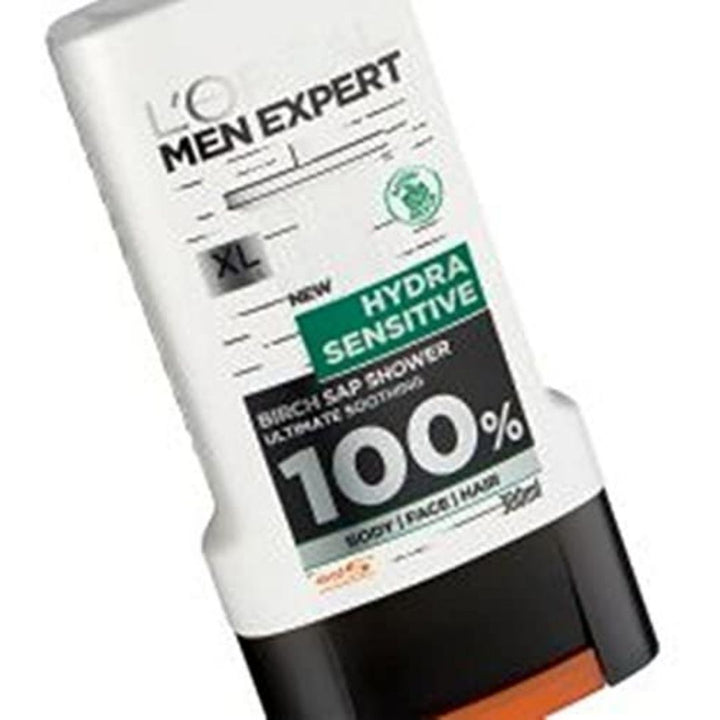 L'Oreal Men's Expert Hydra Sensitive Birch Sap Shower Gel, 300ml