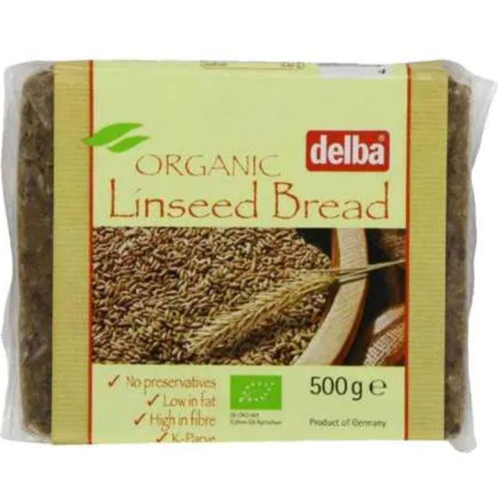 Delba Organic Linseed Bread, 500g