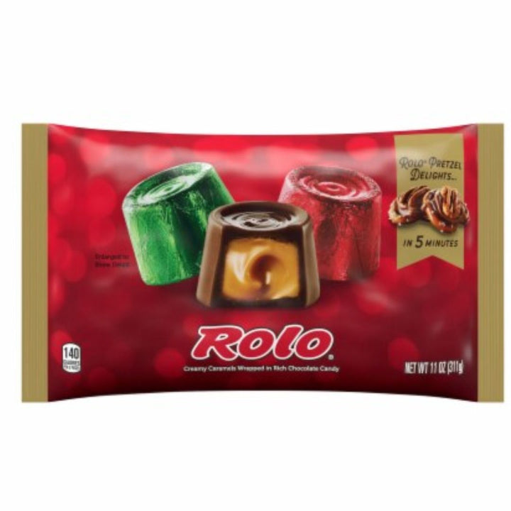 Rolo Creamy Caramels Wrapped in Rich Chocolate Candy, 221g