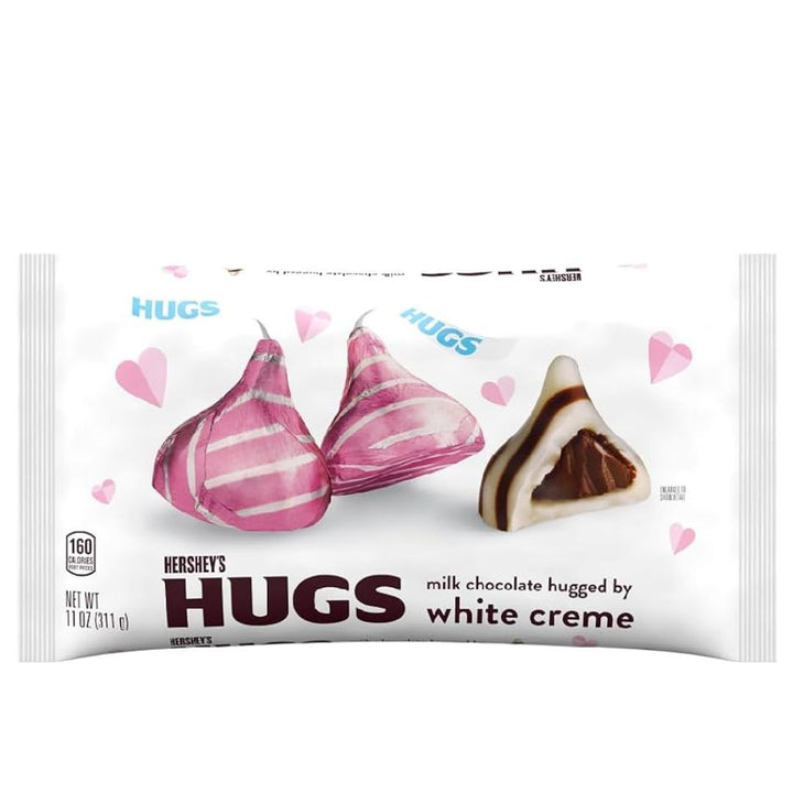 Hershey's Hugs Holiday Milk Chocolate and White Creme Candy, 286g