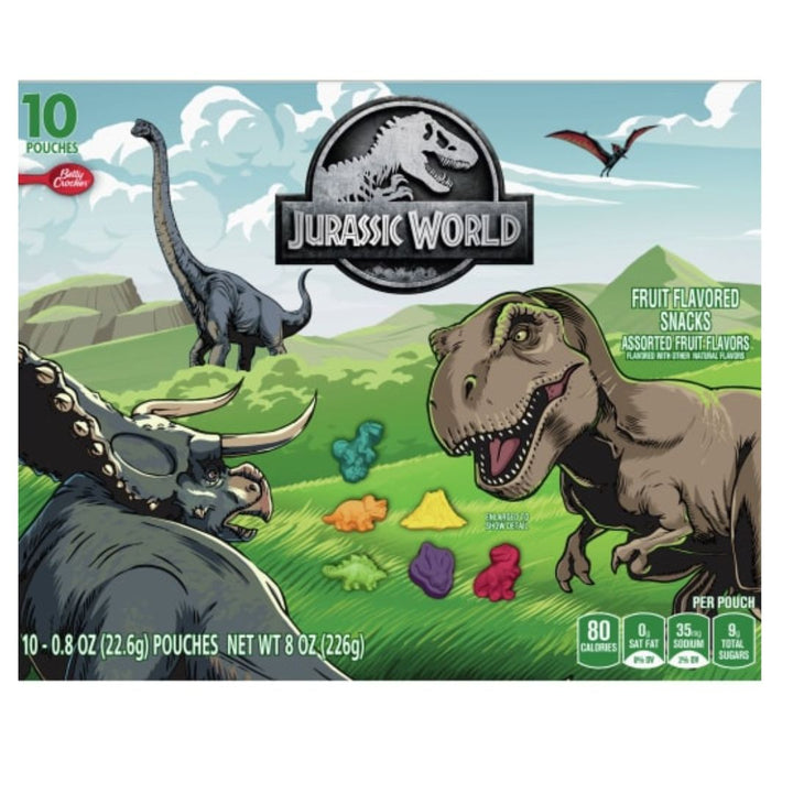 Betty Crocker Fruit Flavored Snacks Jurassic World, 226g