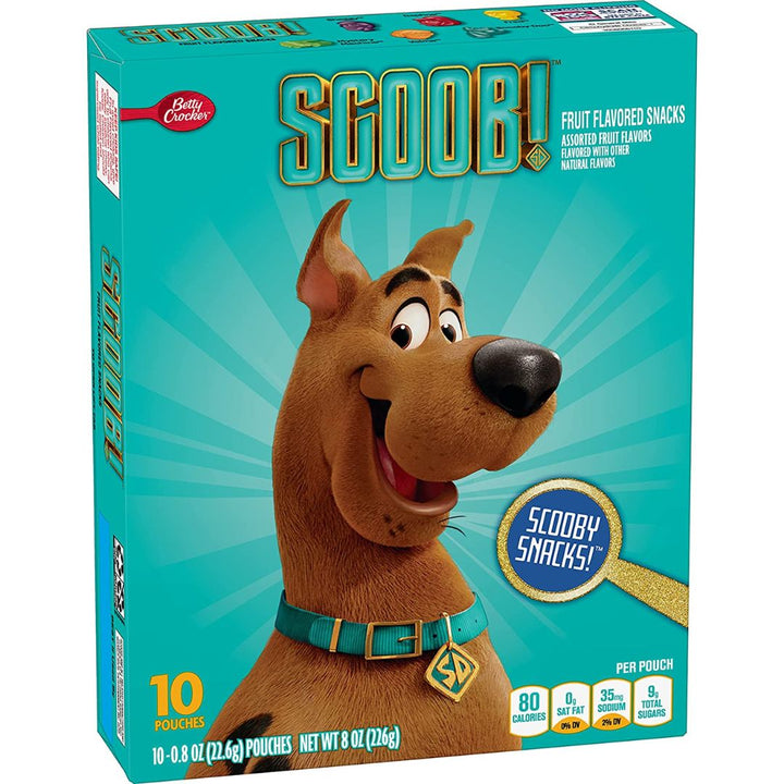 Betty Crocker Fruit Snacks, Scooby Doo Snacks, 226 g