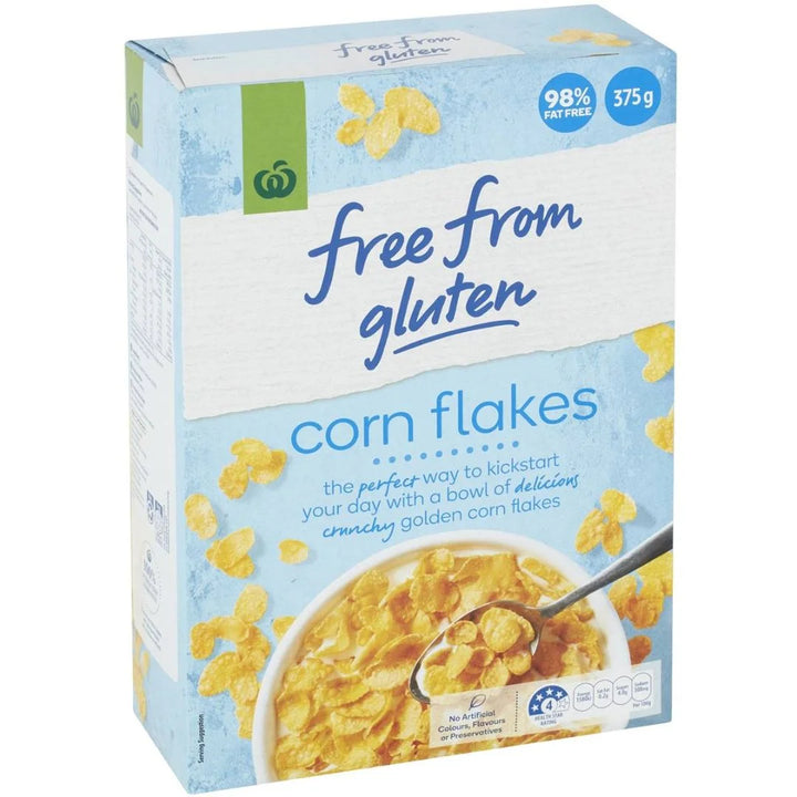 Woolworths Free From Gluten Cereal Cornflakes, 375g