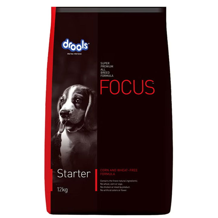 Drools Focus Starter Super Premium Dry Dog Food Multicolour, 15kg