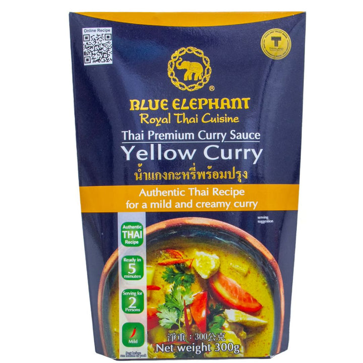 Blue Elephant Thai Premium Yellow Curry Sauce, 300g