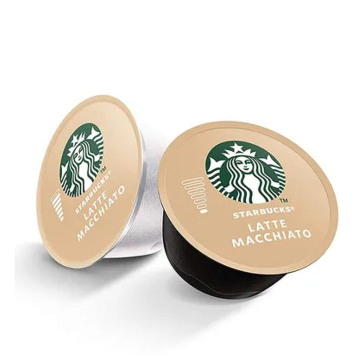 Starbucks Nescafe Dolce Gusto Latte Coffee Pods Macchiato, 129g