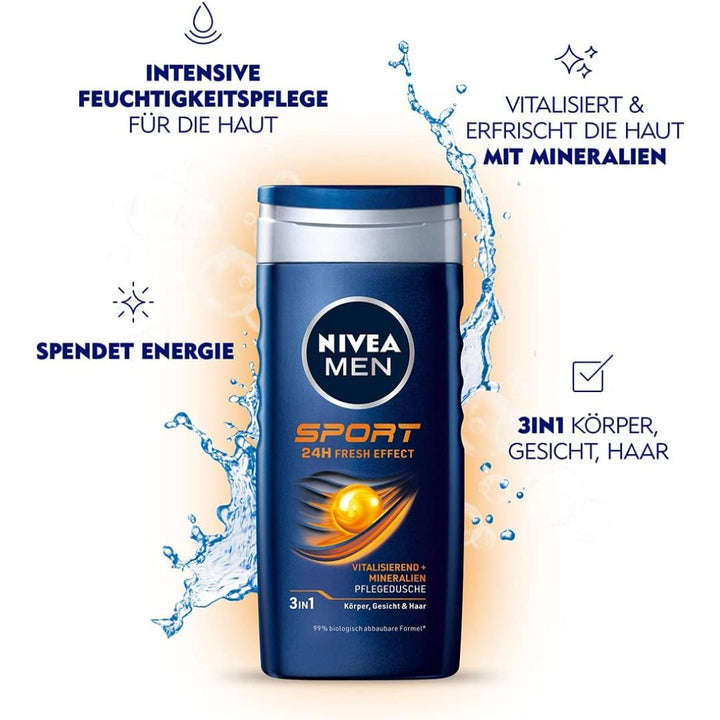 Nivea Men Sport Shower Gel, 250ml