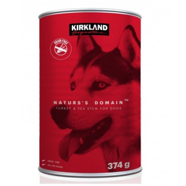 Kirkland Signature Nature's Domain Turkey & Pea Stew Wet Dog Food, 374g